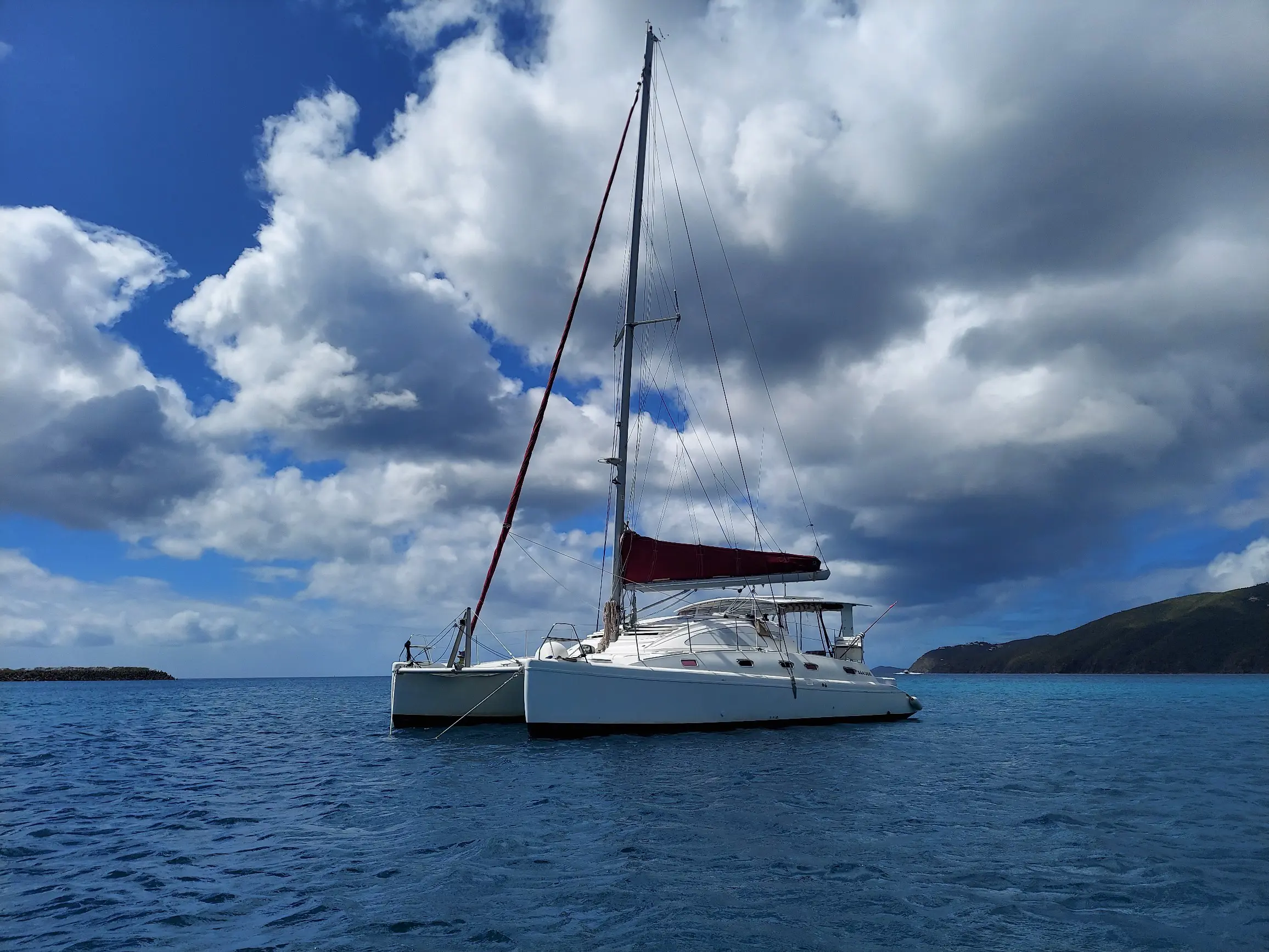 Used Sail Catamaran for Sale 2012 Island Spirit 401 Boat Highlights