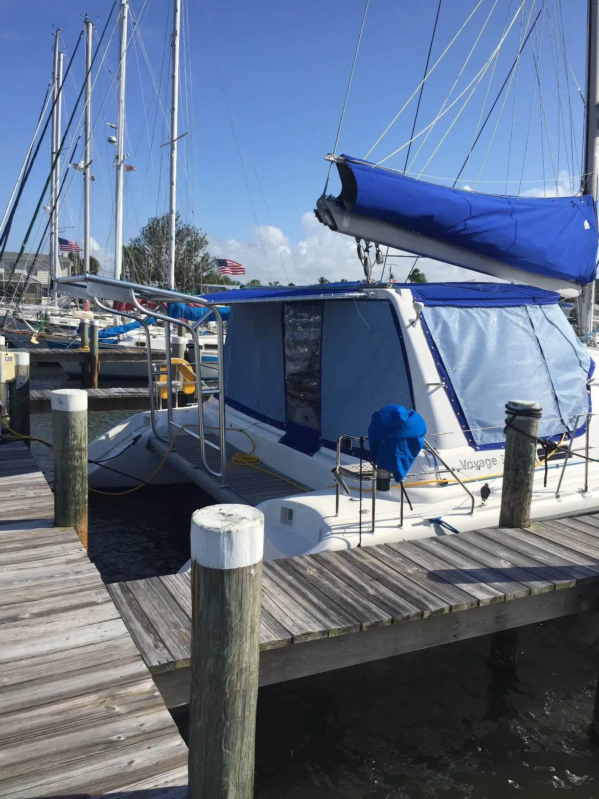 Used Sail Catamaran for Sale 2001 Voyage 38  Boat Highlights