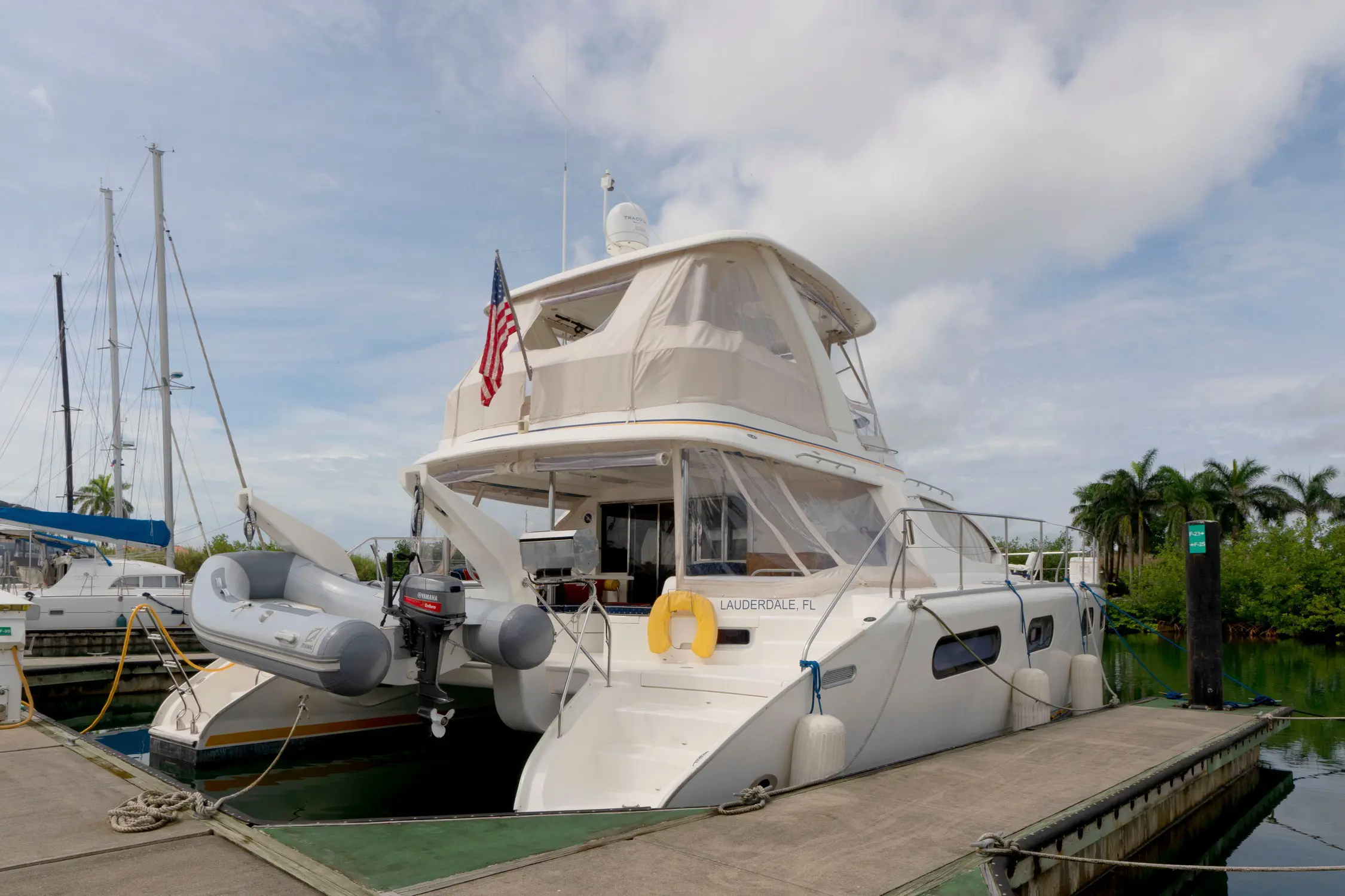 Used Power Catamaran for Sale 2007 Leopard 47 PC  Boat Highlights