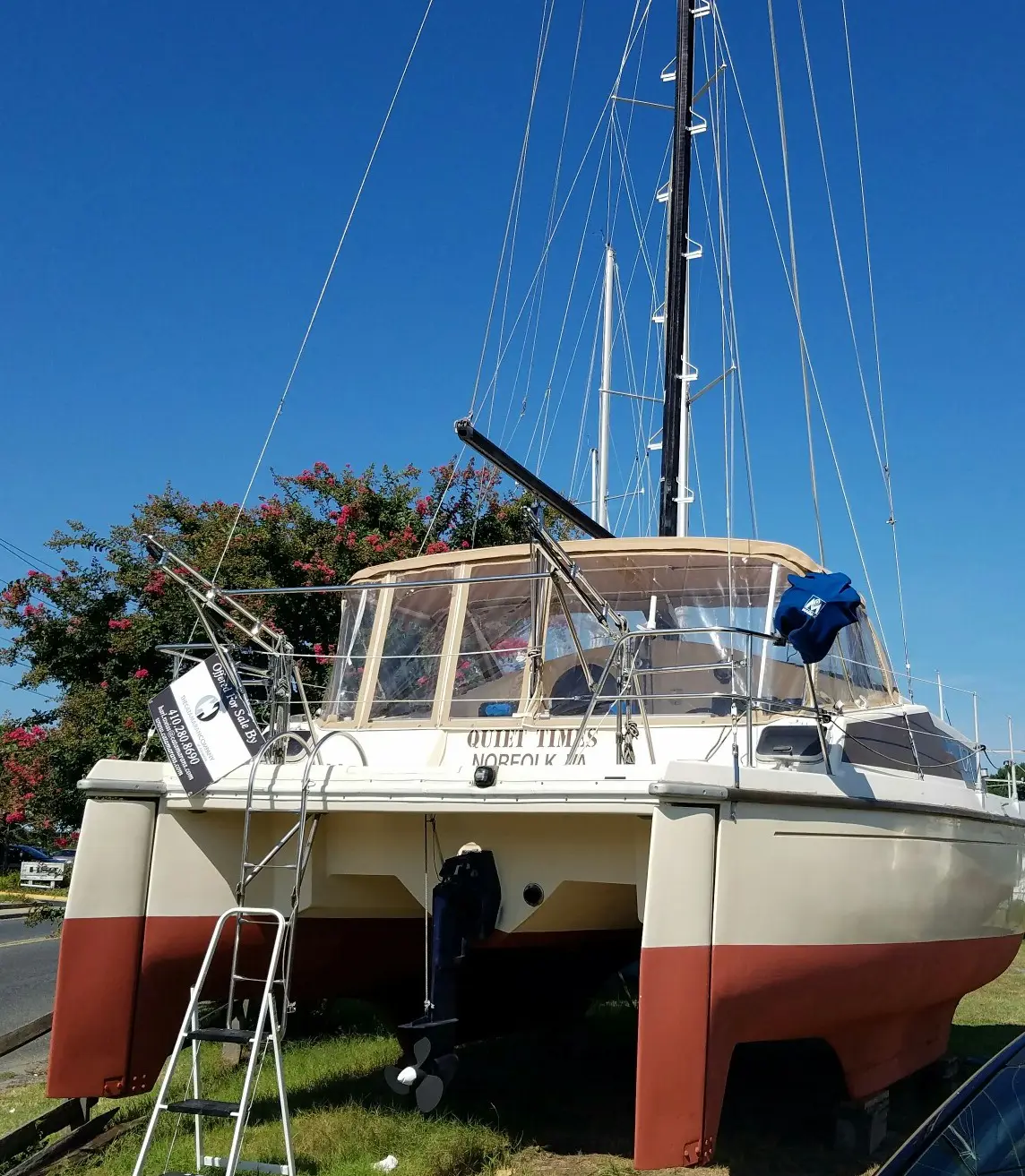 Used Sail Catamaran for Sale 1986 Quest 33CS 