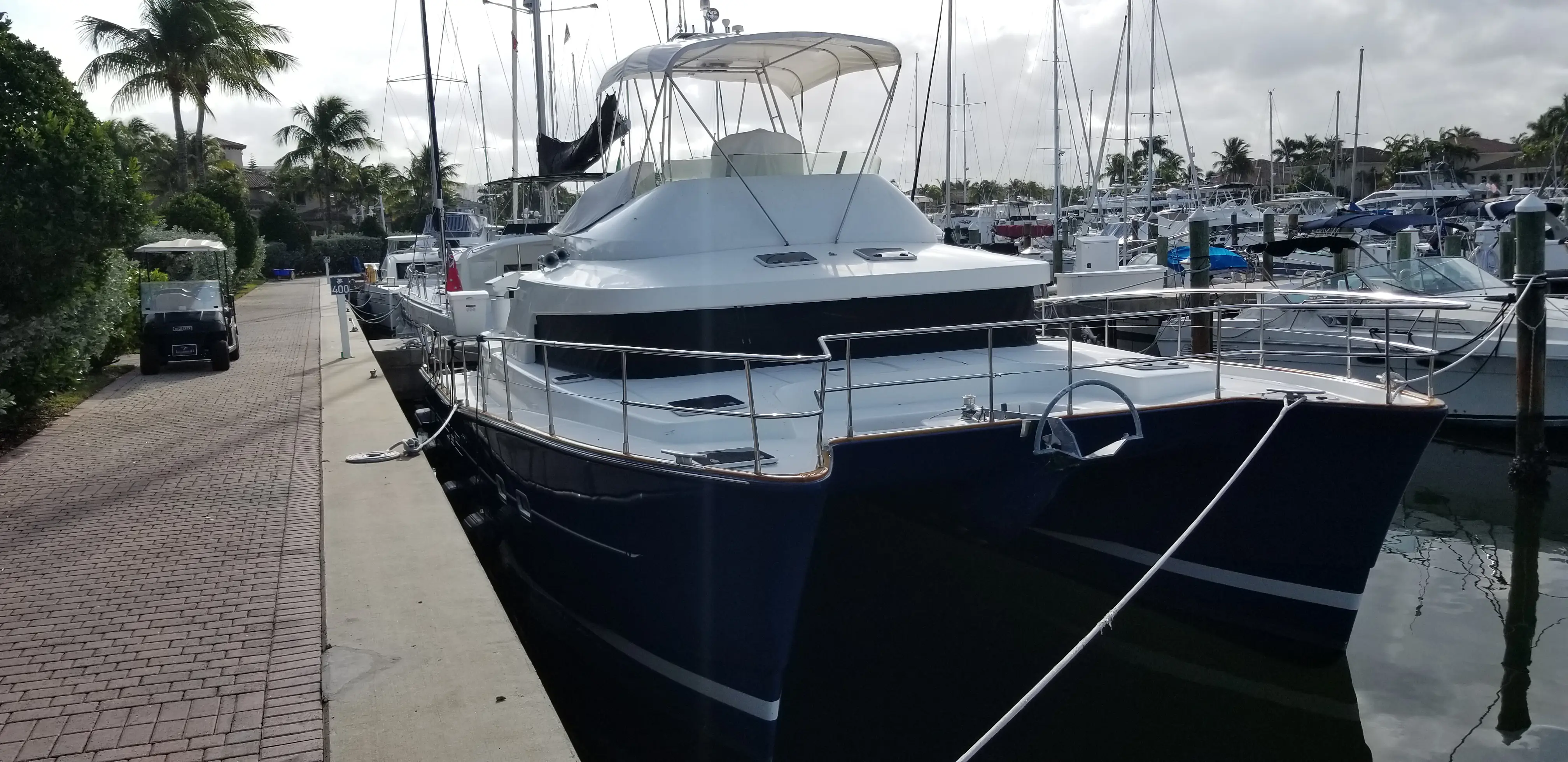 Used Power Catamaran for Sale 2003 Lagoon 43 Power  Boat Highlights